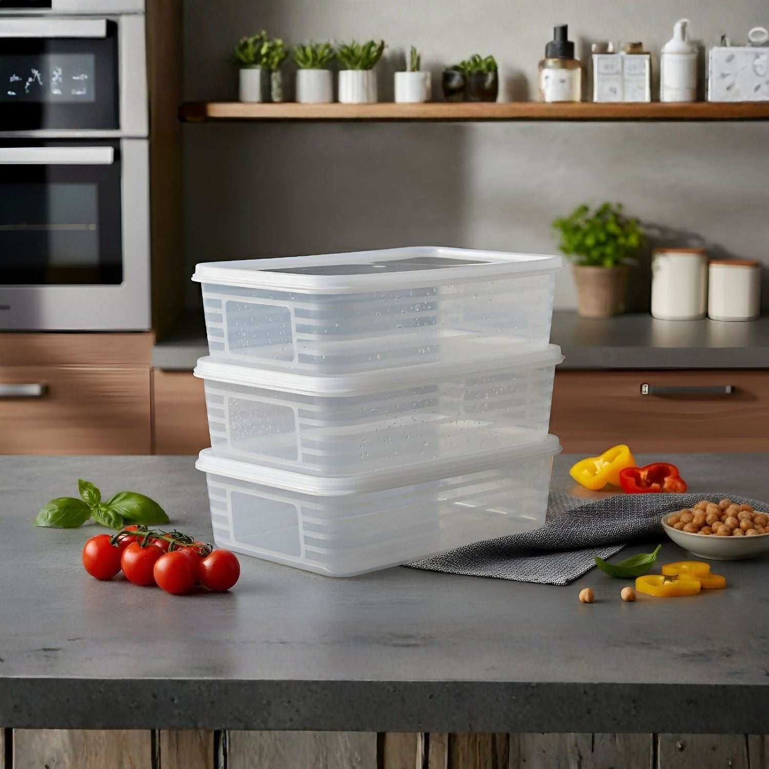 Dishwasher-safe Cuisine airtight food storage containers