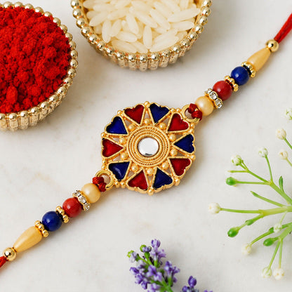 Traditional Rakhi Handcrafted & Skin-Friendly for Raksha Bandhan (5pcs)