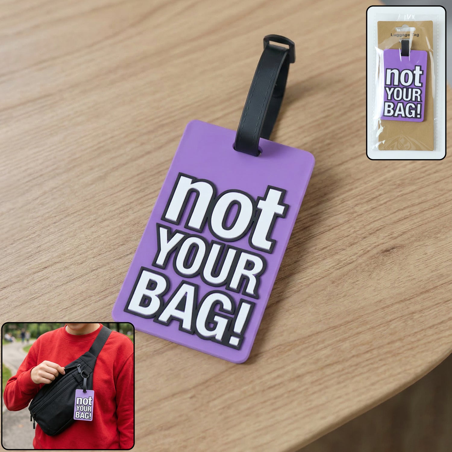 not your bag luggage tag