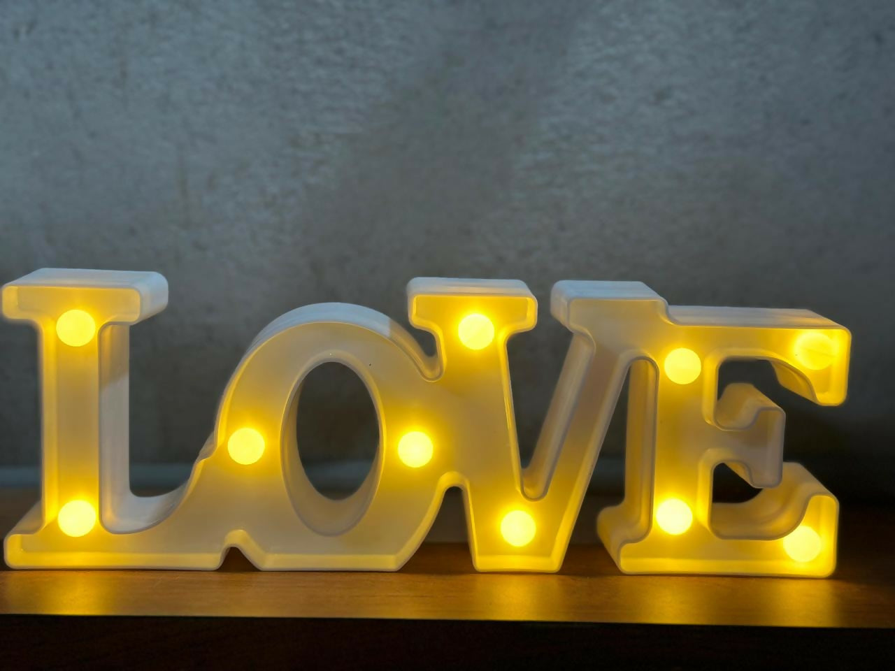 LOVE LED Marquee Letter Light Decorative Night Lamp for Home & Gifts