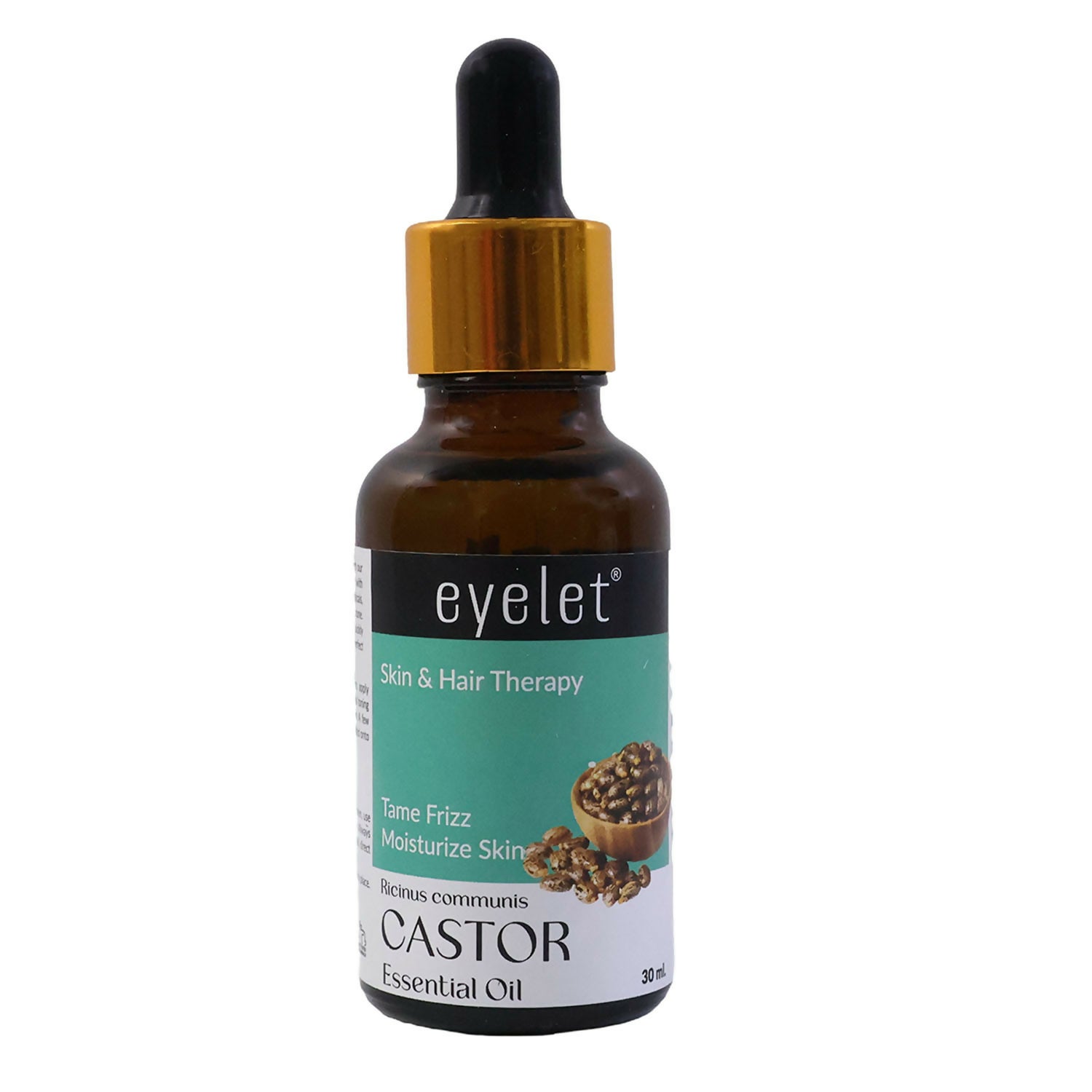 Eyelet Castor Essential Oil for Skin & Hair Therapy Tame Frizz & Moisturize Skin (30ML)