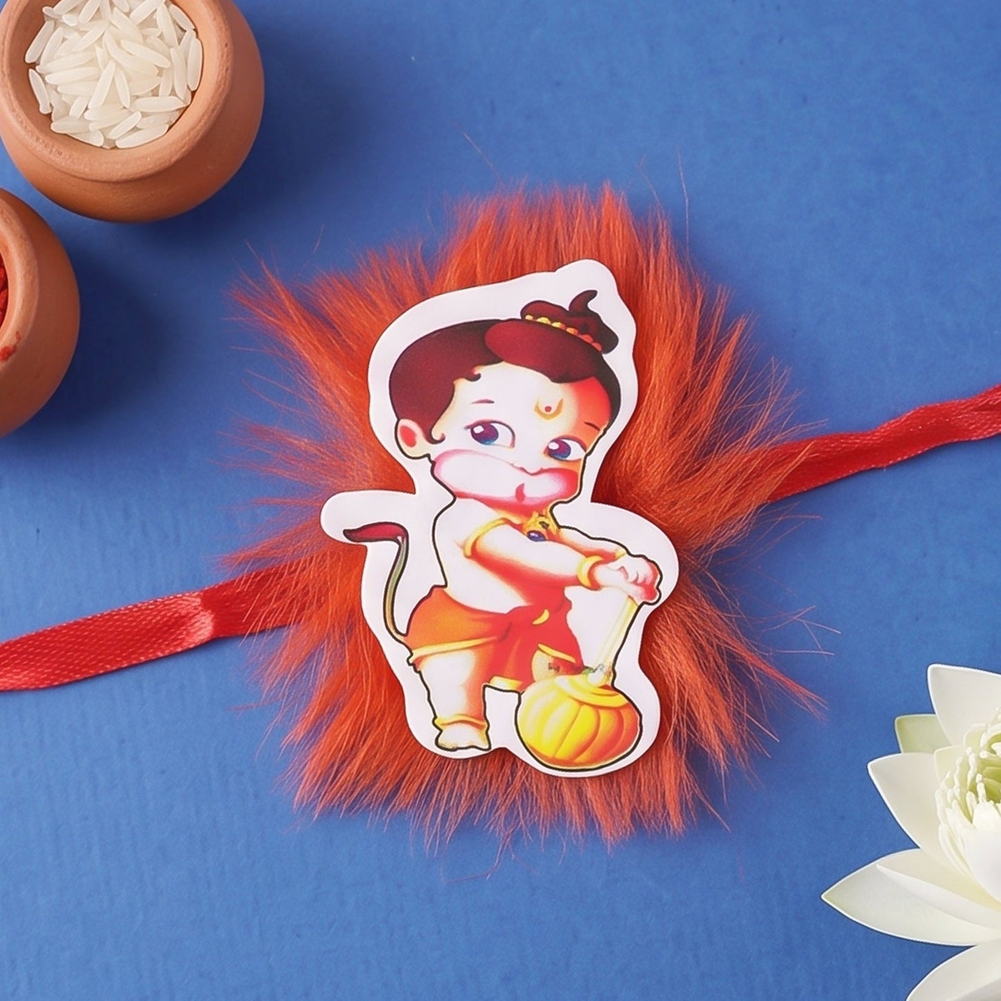 Bal Hanuman Kids Rakhi with Assorted Chocolate Treats, Pack of 3