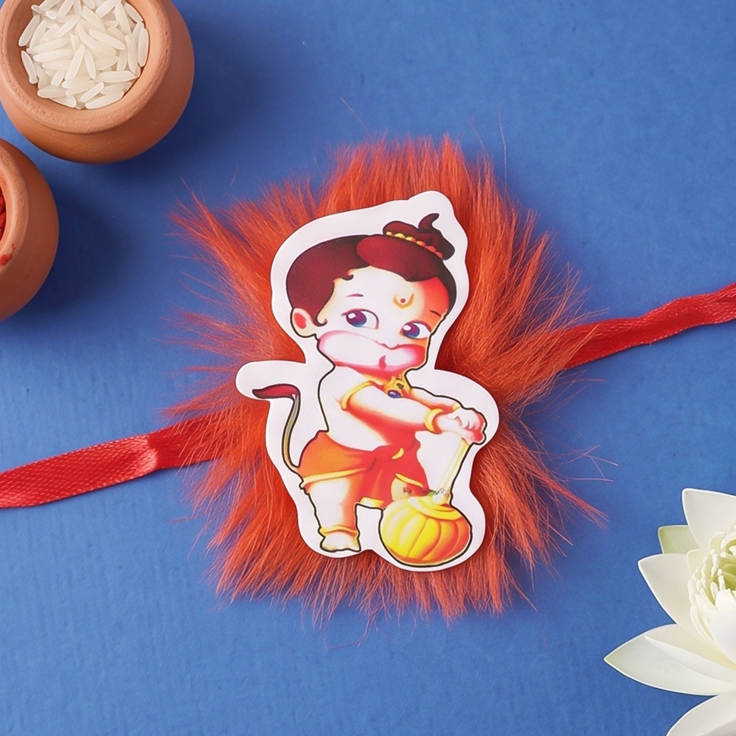 Bal Hanuman Kids Rakhi with Assorted Chocolate Treats, Pack of 3