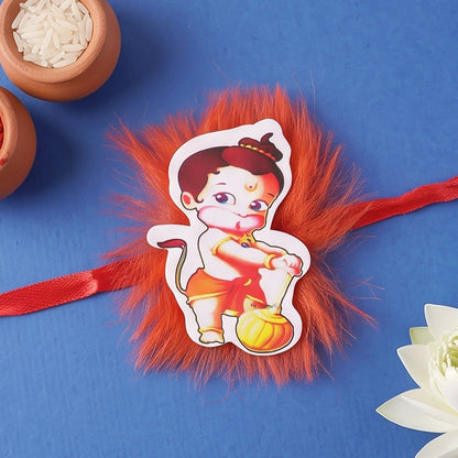 Bal Hanuman Kids Rakhi with Assorted Chocolate Treats, Pack of 3