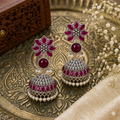 Oxidized Silver Jhumkha Earrings – Traditional Indian Look