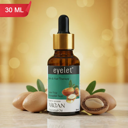 Eyelet Argan Essential Oil for Deep Hair Nourishment & Skin Moisturizing – 30ML
