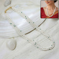 Multi-Layer Beaded Pearl Necklace – Elegant Traditional Design