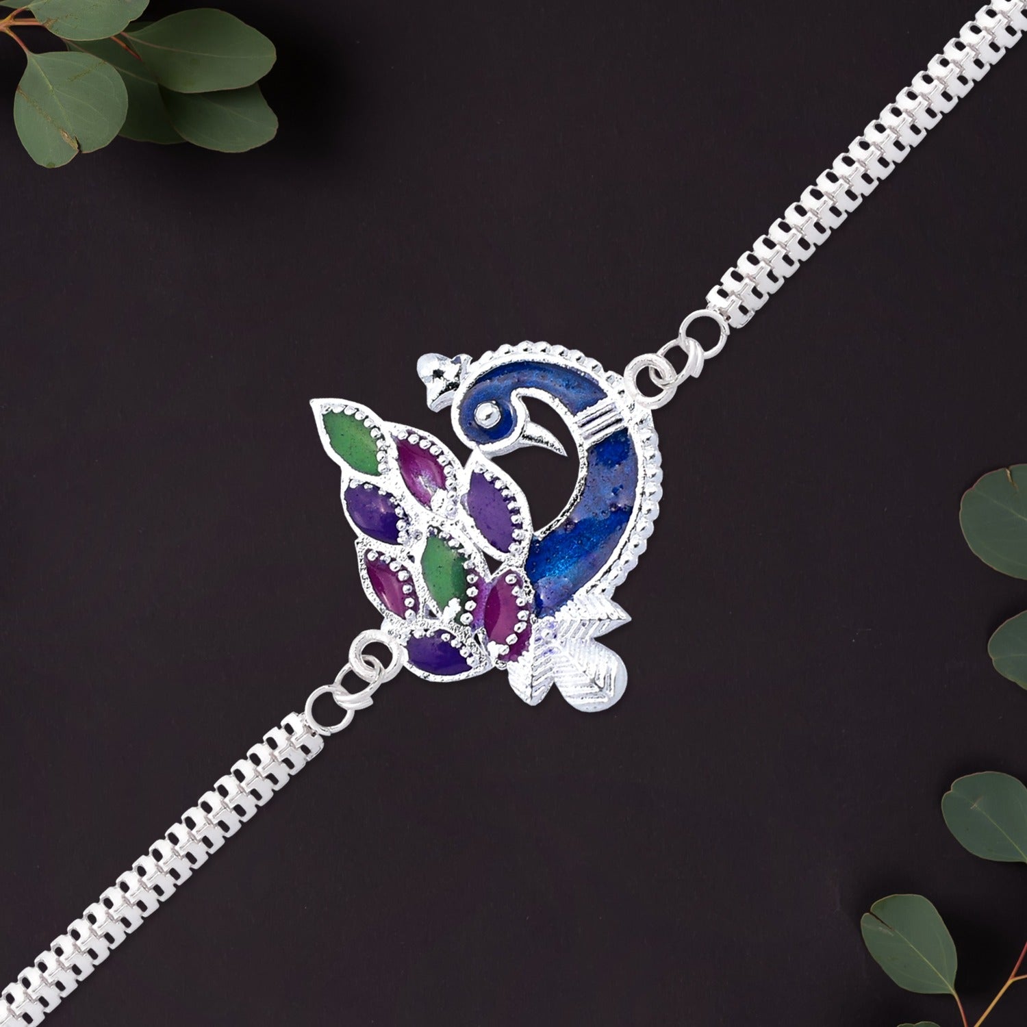 Peacock Design Rakhi, Traditional Elegance for Raksha Bandhan (10pcs)