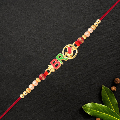 Bro Rakhi Stylish Text Design for Raksha Bandhan (5pcs)