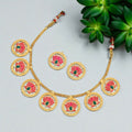Gold-Tone Traditional Filigree Choker Set – Elegant Statement Jewelry