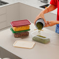 1100 ML Plastic Veggie Vault Storage – Airtight Modular Containers
