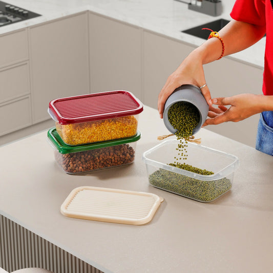 PLASTIC 1100 ML Veggie Vault Storage (pack of 3)