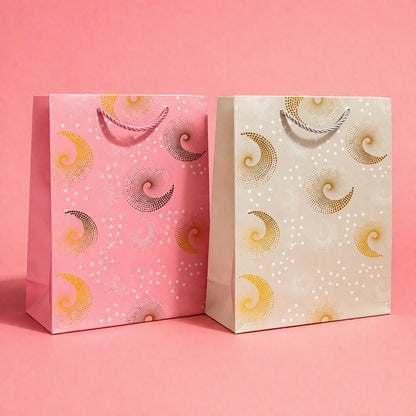 Premium Swirl Design Gift Bag with Handle Paper Carry Bag