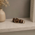 Women's Stylish Analog Wrist Watch – Elegant Patterned Strap for Daily Wear