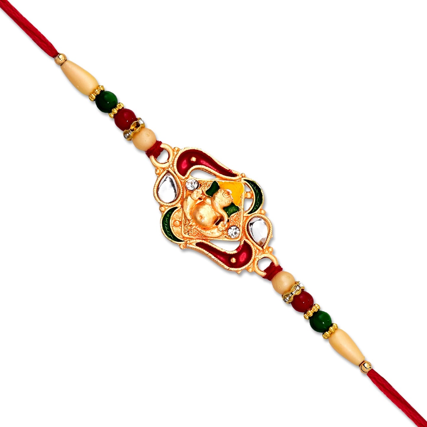Ganpati Bappa Ki Rakhi Elegant Traditional Raksha Bandhan Gift (5pcs)
