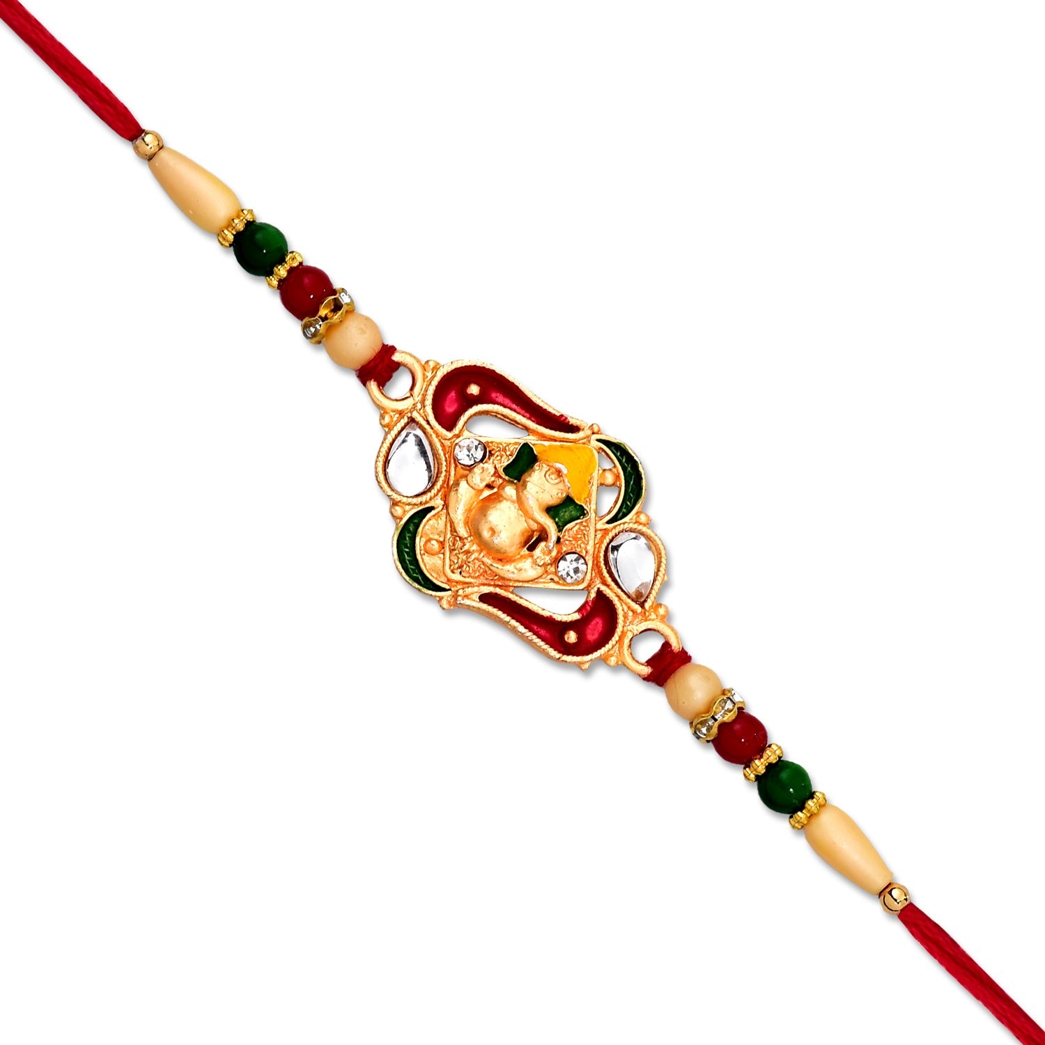 Ganpati Bappa Ki Rakhi Elegant Traditional Raksha Bandhan Gift (5pcs)