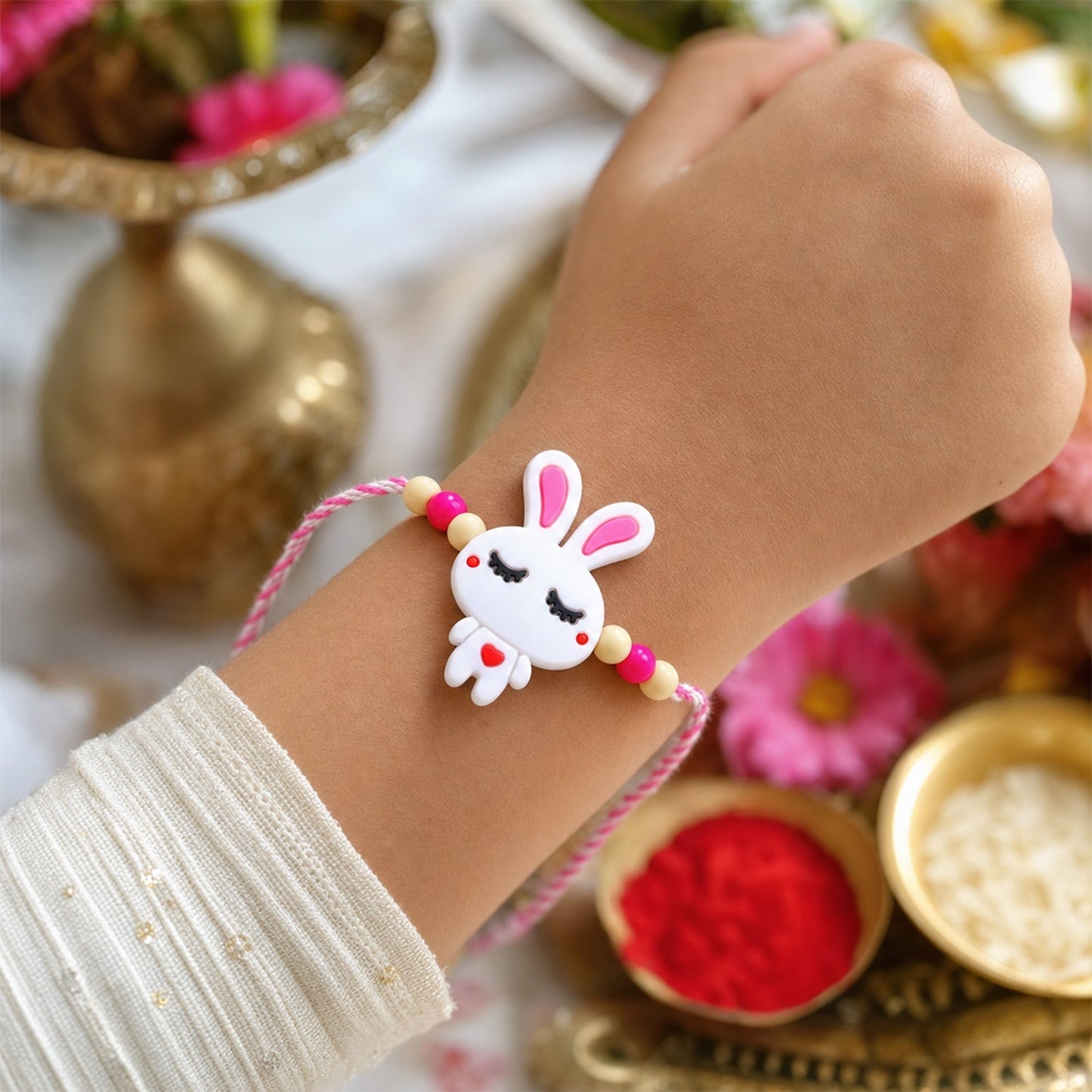 Bunny Character Kids Rakhi Thread Designer for Brother (10pcs)