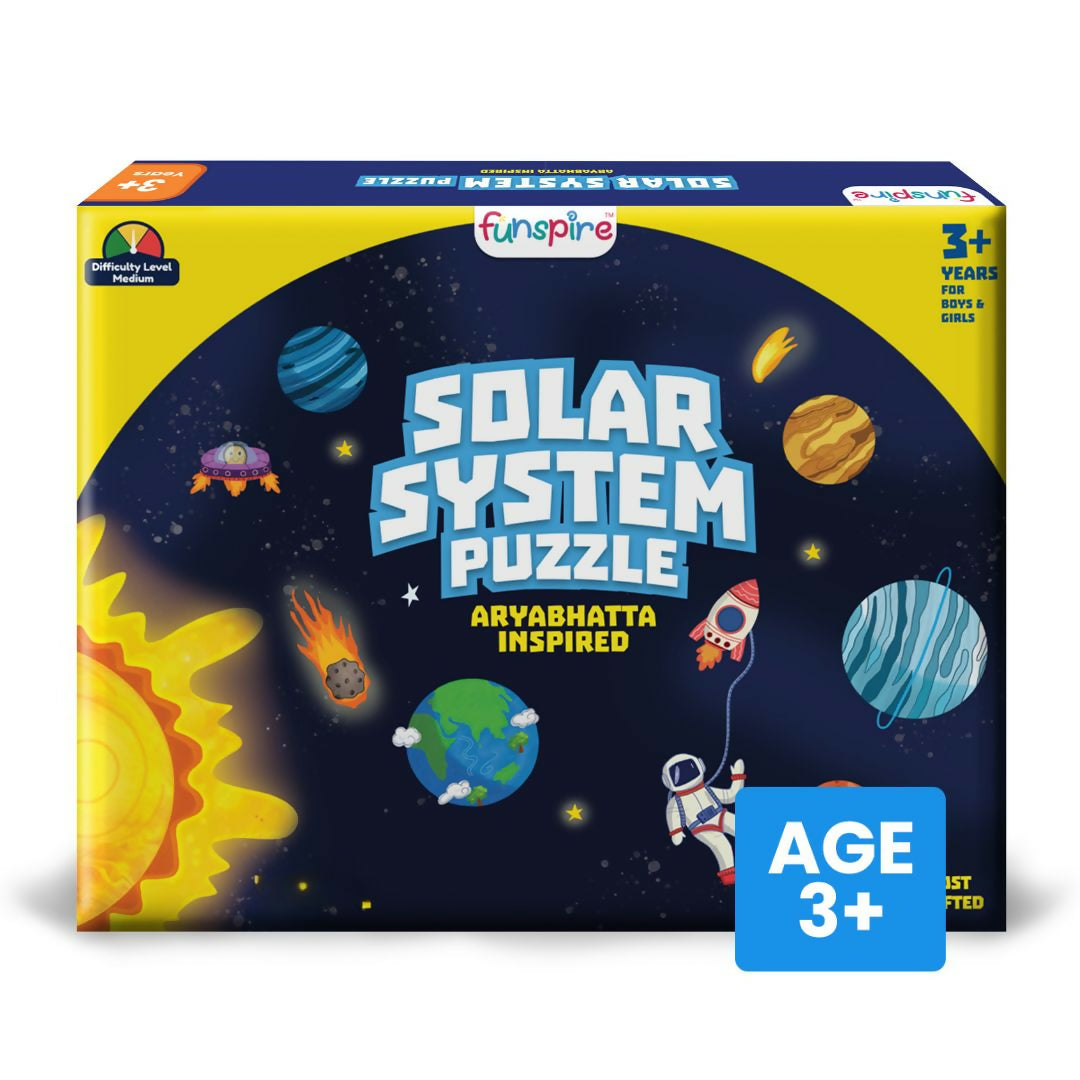 SOLAR SYSTEM PUZZLE ARYABHATTA INSPIRED - AGE 3+ (39 PUZZLE PIECES) MDF PUZZLE SERIES