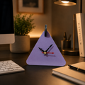 Modern Triangle Table Clock – Elegant Geometric Home Décor
