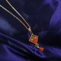 Kite Shape Pendant Necklace – Traditional Festive Charm for Women