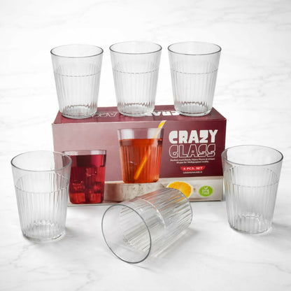 Premium Unbreakable Plastic Glass Set 300ml (6 Pieces)