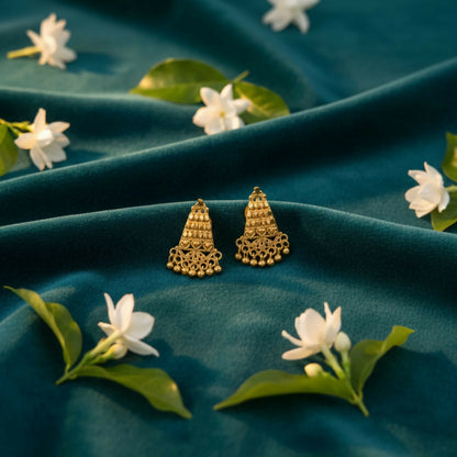 Designer Traditional Gold Tone Jhumka | Stylish Jewellery