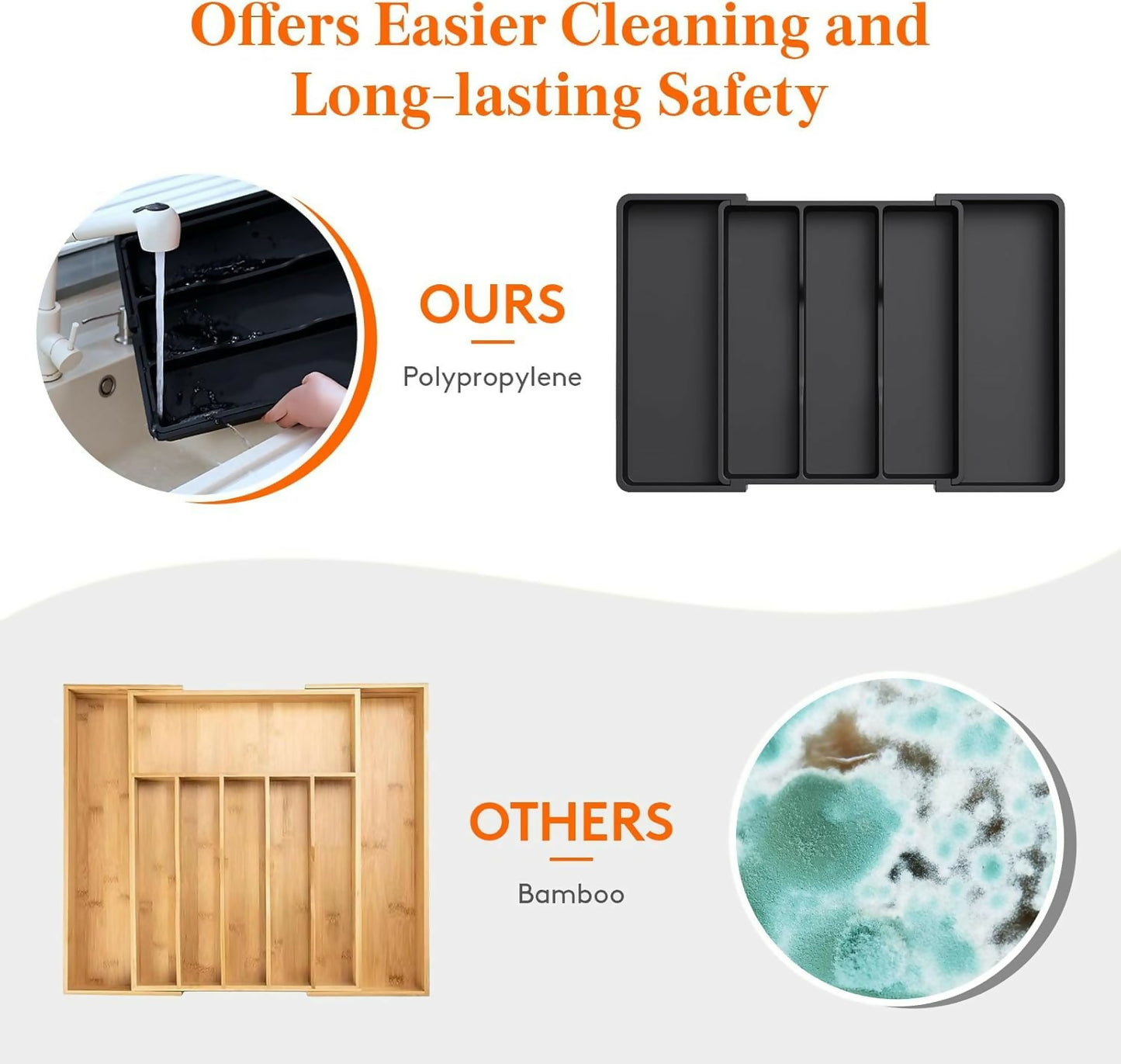 Utensil Organizer for Kitchen Drawers