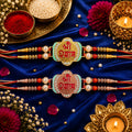 Premium Shree Shyam Designer Rakhi with Pearl & Stone Work for Brother