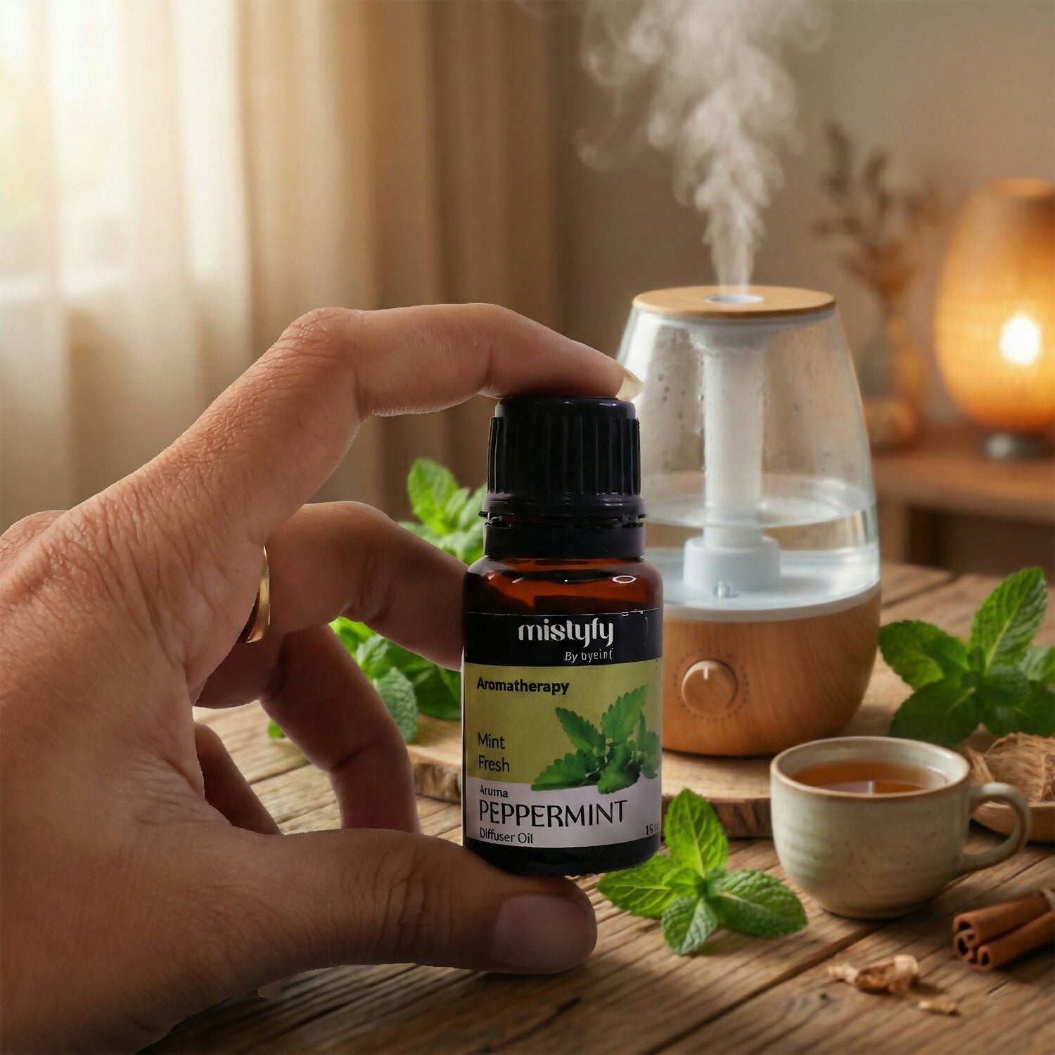 Eyelet Aromatherapy Peppermint Diffuser Oil Mint Fresh Aroma Oil (10Ml)