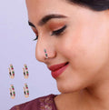 Non-Piercing Nose Cuff – Multi-Color Cubic Zirconia Set Combo