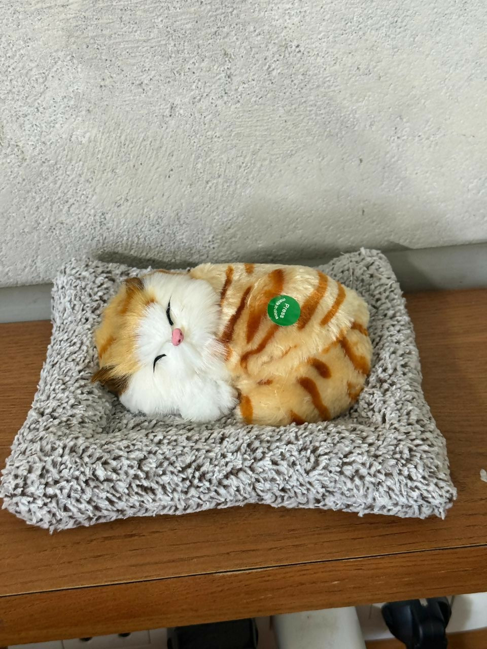 Sleeping Cat Soft Plush Toy Cushion for Car Dashboard, Desk & Home Decor