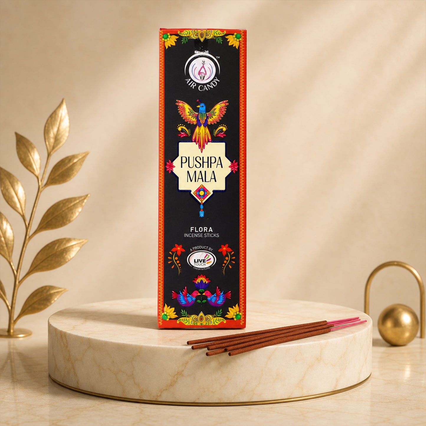 Pushpa Mala Flora Incense Sticks with Floral Fragrance and Long Lasting Aroma