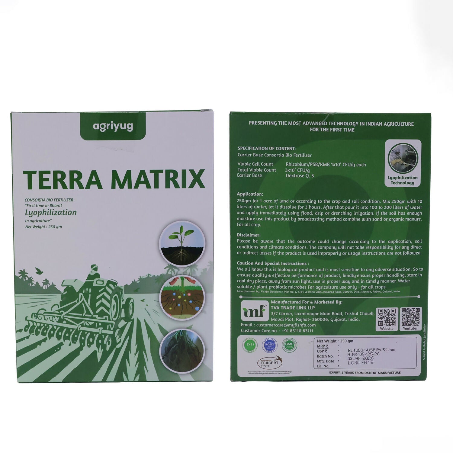 Vegetable crops thriving after bio fertilizer application