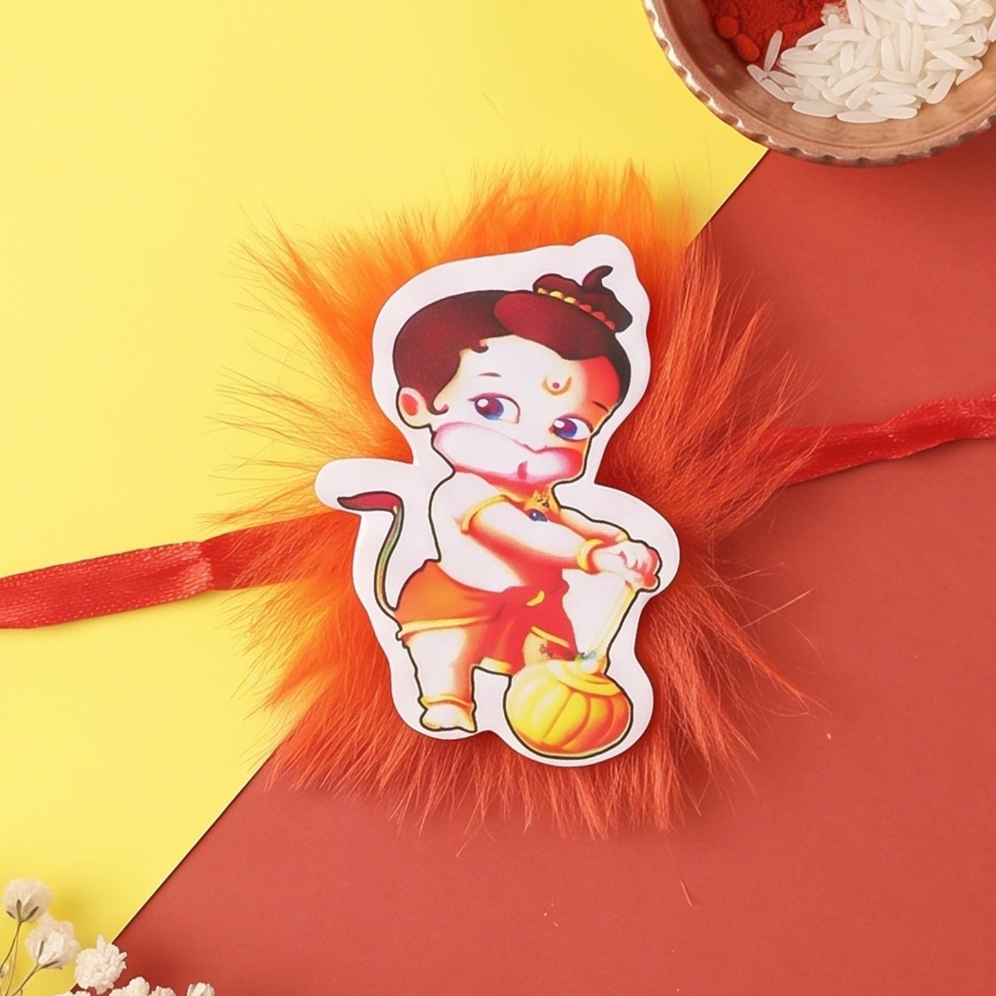 Bal Hanuman Kids Rakhi with Assorted Chocolate Treats, Pack of 3