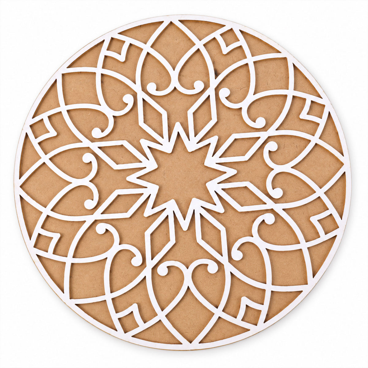 Designer Round Rangoli Stencil for Diwali, Navratri and Wedding Floor Decor