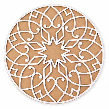 Designer Round Rangoli Stencil for Diwali, Navratri and Wedding Floor Decor
