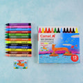 Camel Wax Crayons – 13 Vibrant Extra-Long Shades