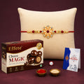 Rakhi Combo for Brother with Chocolate Magic(32-GM)Rakhi Gift | Assorted Gift Box