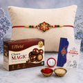 Rakhi Combo for Brother with Chocolate Magic(32-GM)Rakhi Gift | Assorted Gift Box