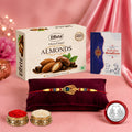 Rakhi Combo for Brother with Chocolate Almond (32-GM)Rakhi Set | Assorted Gift Box