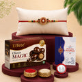 Rakhi Combo for Brother with Chocolate Magic(32-GM)Rakhi Gift | Assorted Gift Box