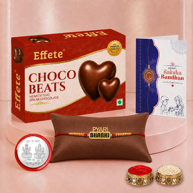 Rakhi Combo for Brother with Chocolate Beats (32-GM)Rakhi Gift | Assorted Gift Box