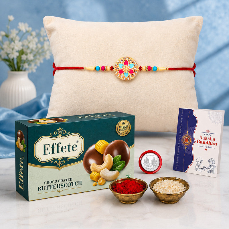 DeoDap Rakhi For Brother | Rakhi with Chocolate | Rakshabandhan gift set | Assorted Gift