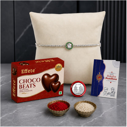 Rakhi Combo for Brother with Chocolate Beats (32-GM)Rakhi Gift | Assorted Gift Box