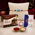 Rakhi Combo for Brother with Chocolate Magic(32-GM)Rakhi Gift | Assorted Gift Box