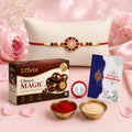 Rakhi Combo for Brother with Chocolate Magic(32-GM)Rakhi Gift | Assorted Gift Box