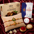 Rakhi gift for brother with Chocolate Almond(32-GM) | Rakhi Set | Assorted Gift Box