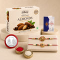 Rakhi gift for brother with Chocolate Almond(32-GM) | Rakhi Set | Assorted Gift Box