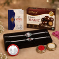 Rakhi gift for brother with Choco Beats(32-GM) | Rakhi set | Nylon Gift Box (Multicolor)