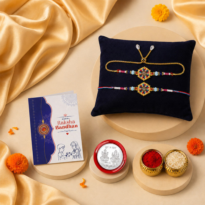 periapt Bhaiya Bhabhi Rakhi Set of 1 Bhai Bhabhi Rakhi | Perfect for Bhai Bhabhi